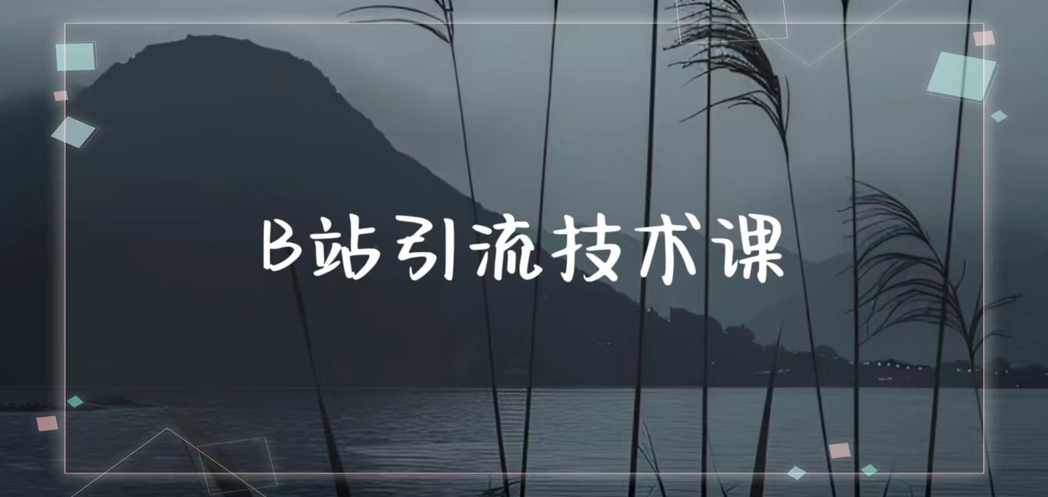 B站引流教授级讲解，细节满满，日引流100+精准粉不是问题副业项目课程-副业赚钱项目-副业赚钱创业-手机赚钱副业-挂机项目-鹿图社副业网-资源网-无人直播-引流秘籍-电商运营鹿图社