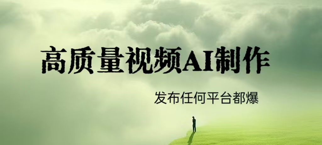 AI高质量视频创作技术，100%原创，发任何平台都推流副业项目课程-副业赚钱项目-副业赚钱创业-手机赚钱副业-挂机项目-鹿图社副业网-资源网-无人直播-引流秘籍-电商运营鹿图社